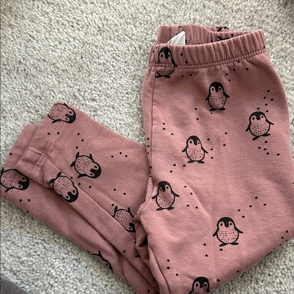 Zara Other - Zara Pink Penguin Print Pants 18-24 months